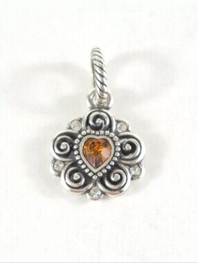 Brighton Citrine Birthstone Heart Charm